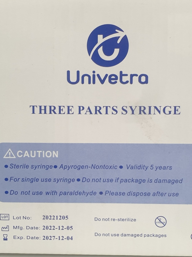 3CC 23GX1"UNIVETRO